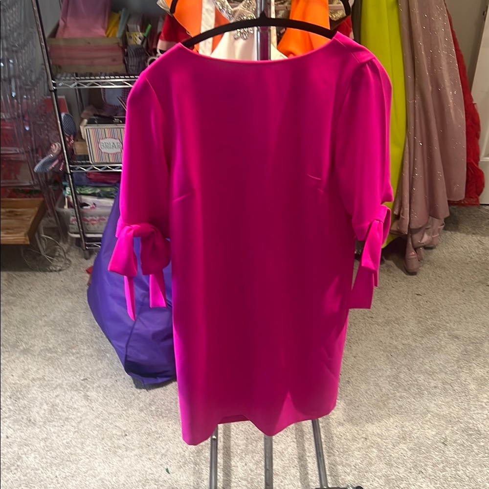 CeCe Women's Dress in Vibrant Pink size 4 fits really cute on.